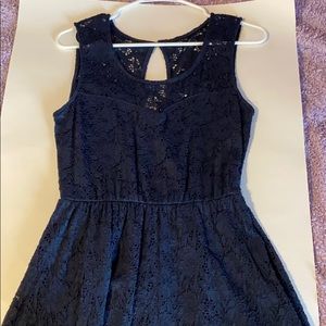 maurices navy blue lace dress